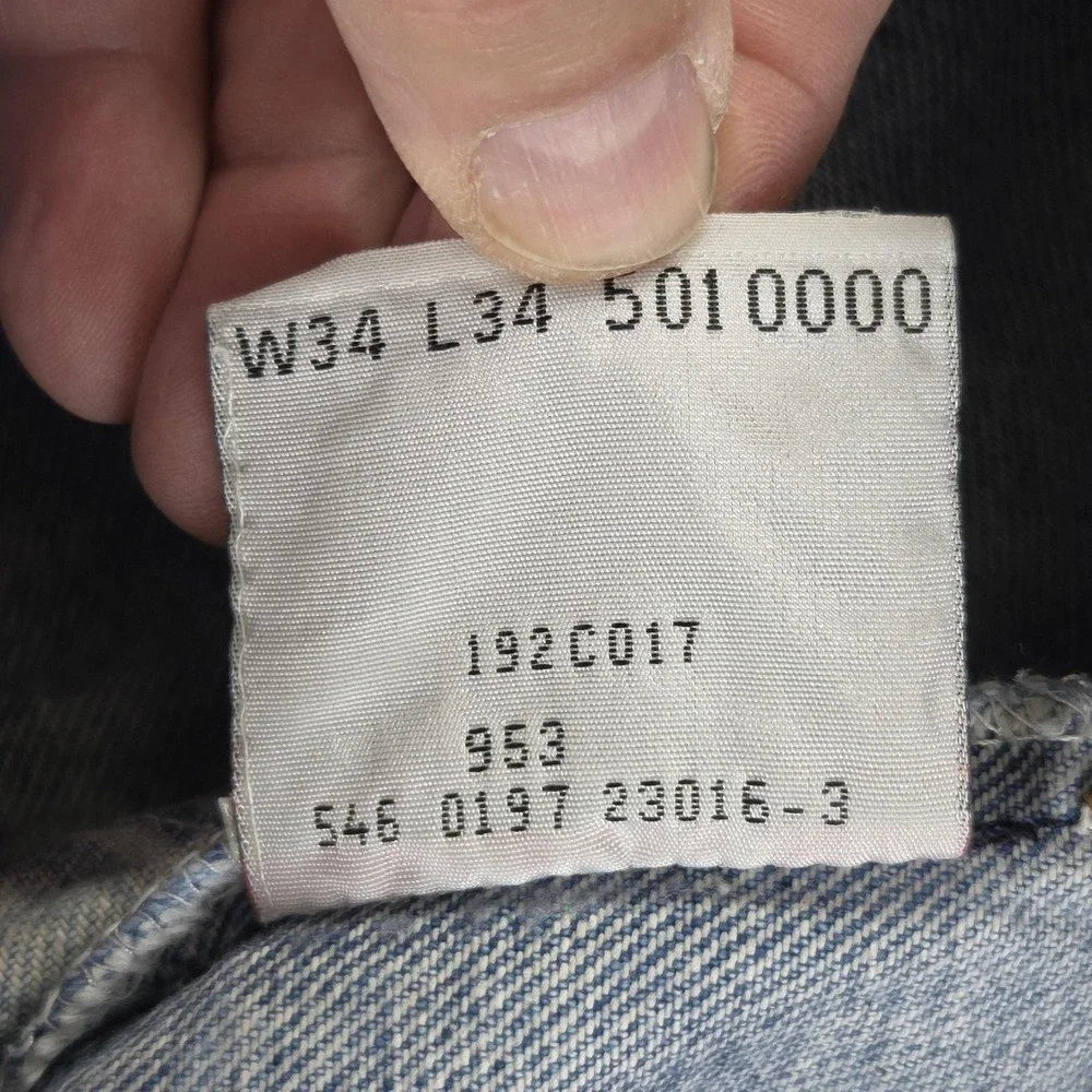 Vintage Levis 501 Jeans Mens Blue Straight Button Fly Made in USA Fits 30x32